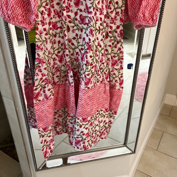 Brand new sue Sartor pink white & red Contrast dress - Picture 2 of 16